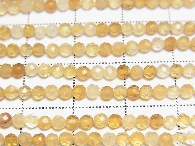 Haute qualité ! Citrine AA+ facettée ronde 3mm 1fil de perles (environ 15 pouces/37cm)