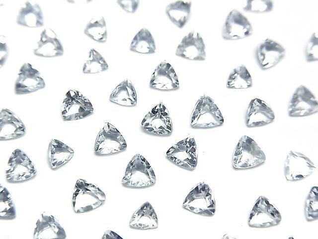 Hochwertig! Aquamarin AAA lose Steine dreieckig facettiert 3x3mm 10Stk