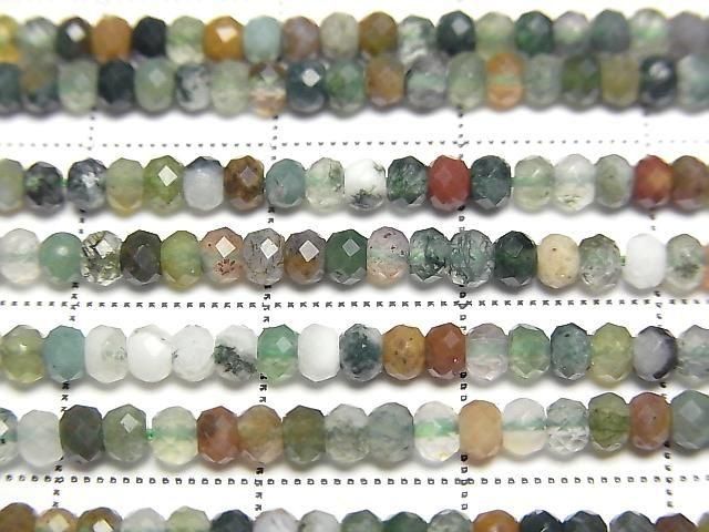 Hochwertig! Blutstein Facettierte Knopf Rondelle 3x3x2.5mm 1 Strang Perlen (ca. 15 Zoll/36 cm)