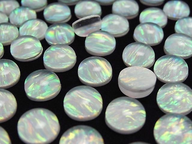 Kyoto Opal x Kristall AAA Runde Cabochon 10x10mm 1 Stück