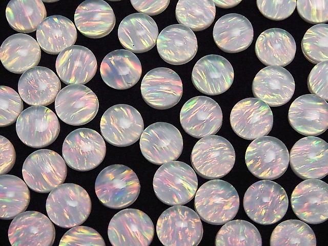 Kyoto Opal x Kristall AAA Runde Cabochon 10x10mm 1 Stück