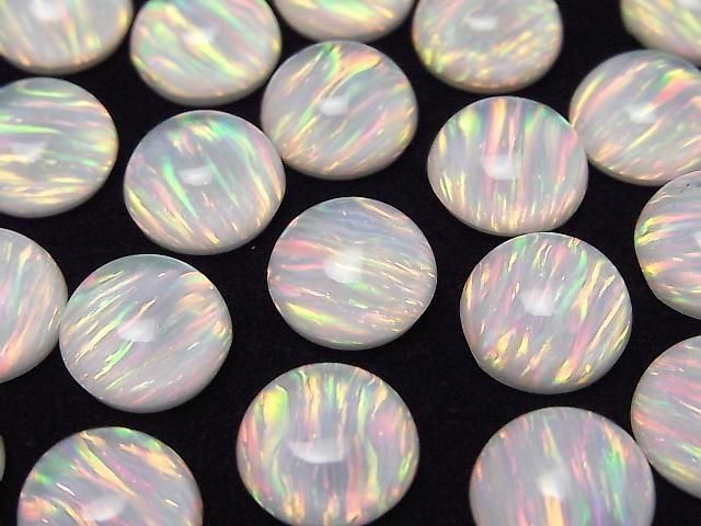 Kyoto Opal x Kristall AAA Runde Cabochon 12x12mm 1 Stück