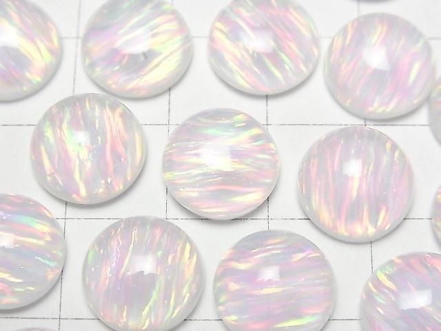 Kyoto Opal x Kristall AAA Runde Cabochon 12x12mm 1 Stück