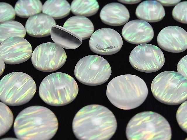 Kyoto Opal x Kristall AAA Runde Cabochon 12x12mm 1 Stück