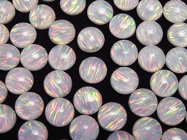 Kyoto Opal x Kristall AAA Runde Cabochon 12x12mm 1 Stück
