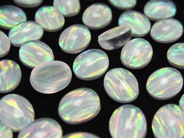 Kyoto Opal x Kristall AAA Oval Cabochon 10x8mm 1 Stück