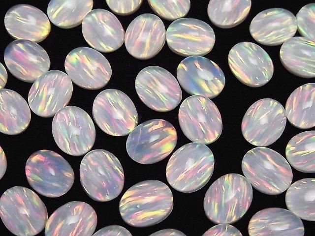 Kyoto Opal x Kristall AAA Oval Cabochon 10x8mm 1 Stück