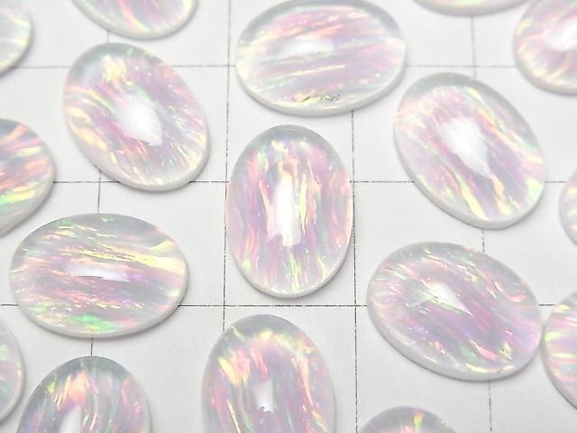 Kyoto Opal x Kristall AAA Oval Cabochon 14x10mm 1 Stück