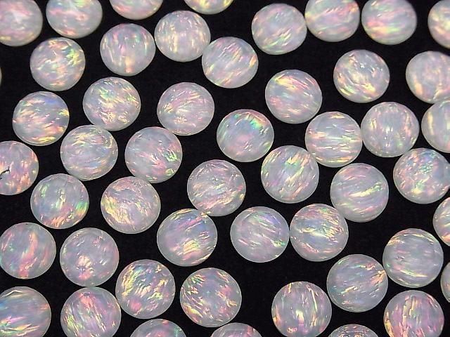 Kyoto Opal x Kristall AAA Runde Rose Cut 8x8mm 2 Stück