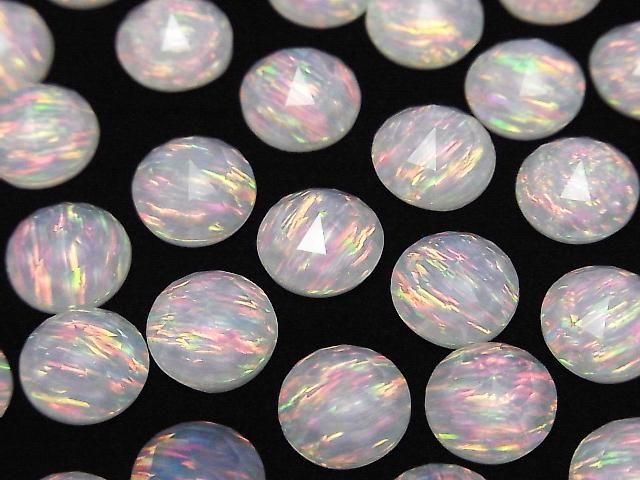 Kyoto Opal x Kristall AAA Runde Rose Cut 10x10mm 1 Stück