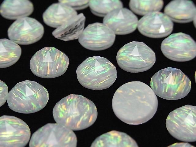 Kyoto Opal x Kristall AAA Runde Rose Cut 10x10mm 1 Stück