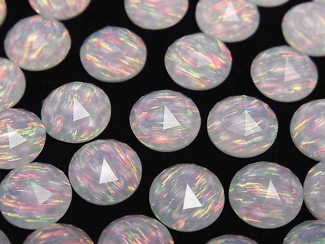 Kyoto Opal x Kristall AAA Runde Rose Cut 12x12mm 1 Stück
