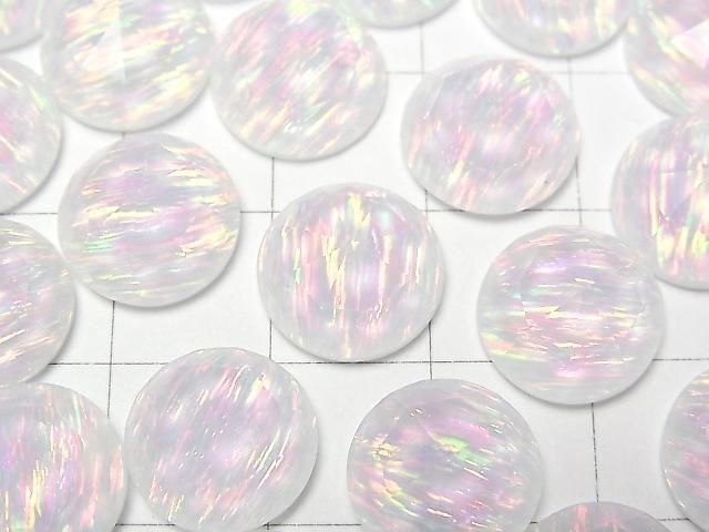 Kyoto Opal x Kristall AAA Runde Rose Cut 12x12mm 1 Stück
