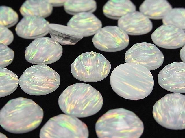 Kyoto Opal x Kristall AAA Runde Rose Cut 12x12mm 1 Stück