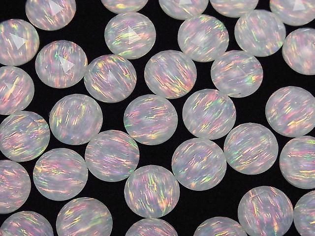 Kyoto Opal x Kristall AAA Runde Rose Cut 12x12mm 1 Stück