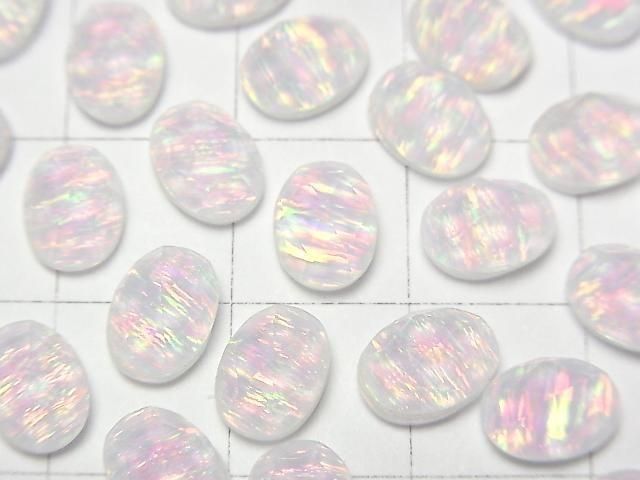 Kyoto Opal x Kristall AAA Oval Rose Cut 8x6mm 2 Stück