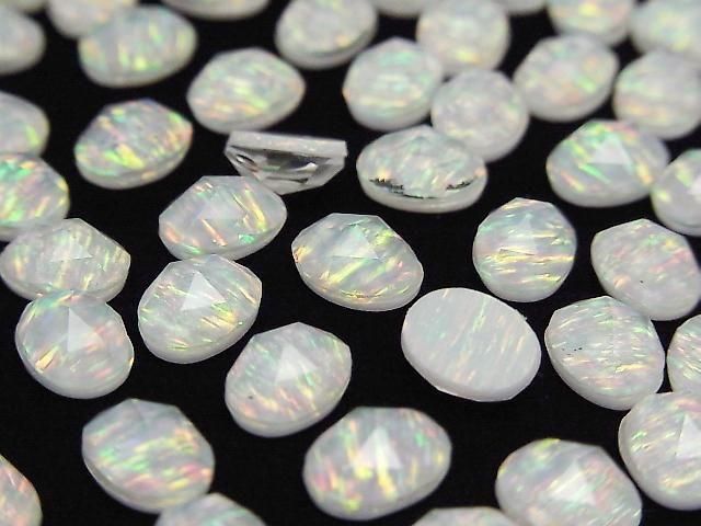 Kyoto Opal x Kristall AAA Oval Rose Cut 8x6mm 2 Stück