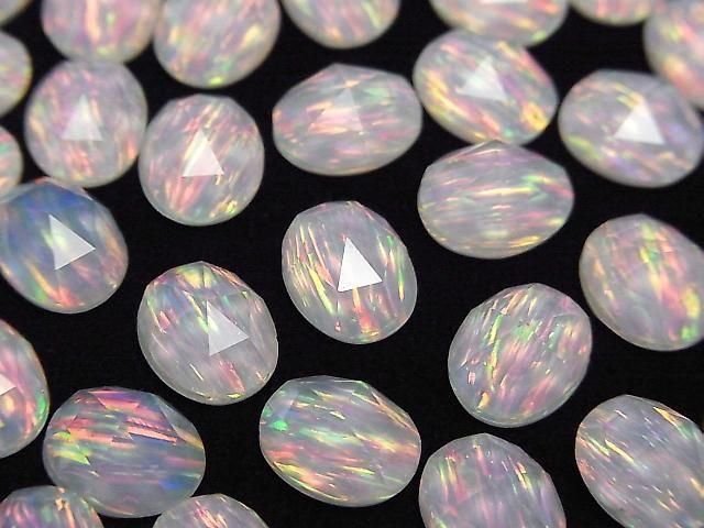 Kyoto Opal x Kristall AAA Oval Rose Cut 10x8mm 1 Stück