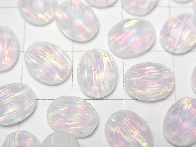 Kyoto Opal x Kristall AAA Oval Rose Cut 10x8mm 1 Stück
