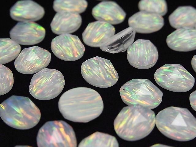 Kyoto Opal x Kristall AAA Oval Rose Cut 10x8mm 1 Stück