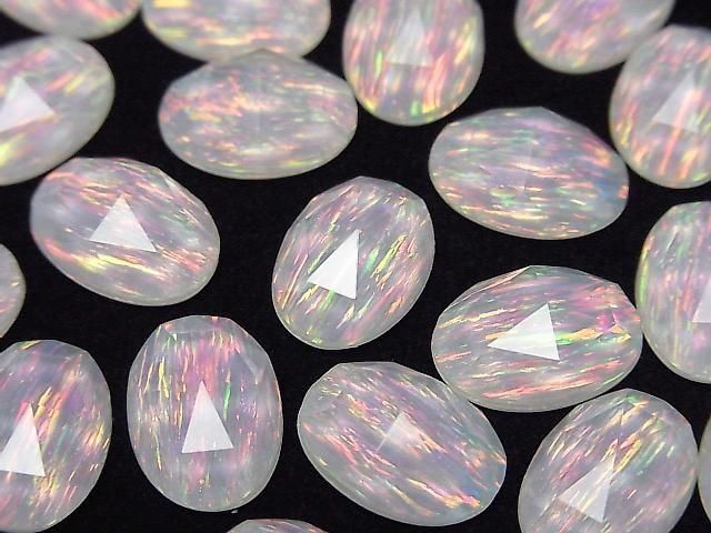 Kyoto Opal x Kristall AAA Oval Rose Cut 14x10mm 1 Stück