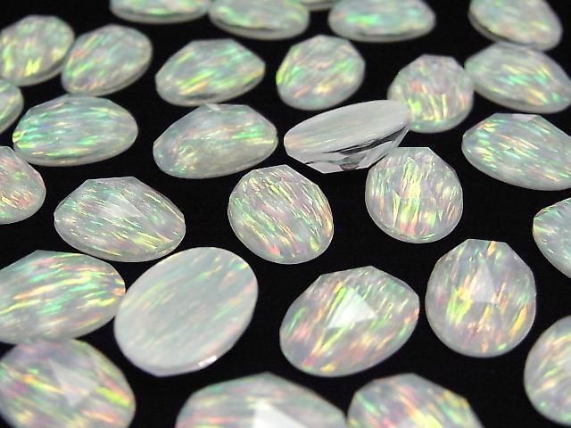Kyoto Opal x Kristall AAA Oval Rose Cut 14x10mm 1 Stück