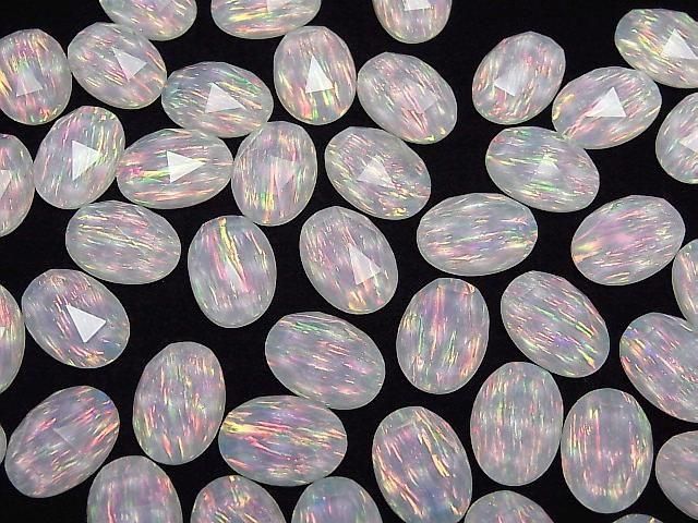 Kyoto Opal x Kristall AAA Oval Rose Cut 14x10mm 1 Stück