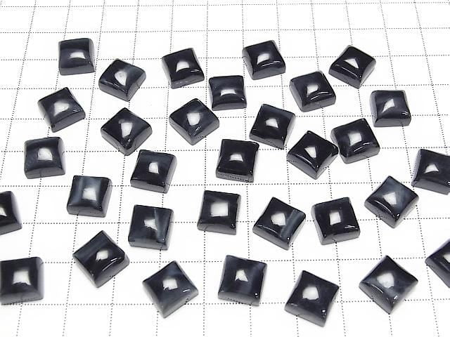 Natürliche Farbe Blau Tigerauge AA++ Quadratischer Cabochon 10x10mm (2 Stück)