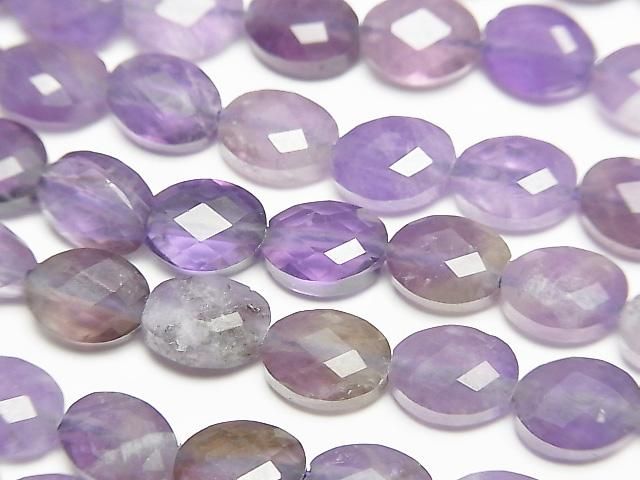 Hochwertig! Gemischter Amethyst AA Facettiert Oval 8x6mm 1Strang Perlen (ca. 15 Zoll/36 cm)