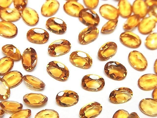 Hochwertiger Madeira Citrin AAA Lose Stein Oval Facettiert 7x5mm 3Stück