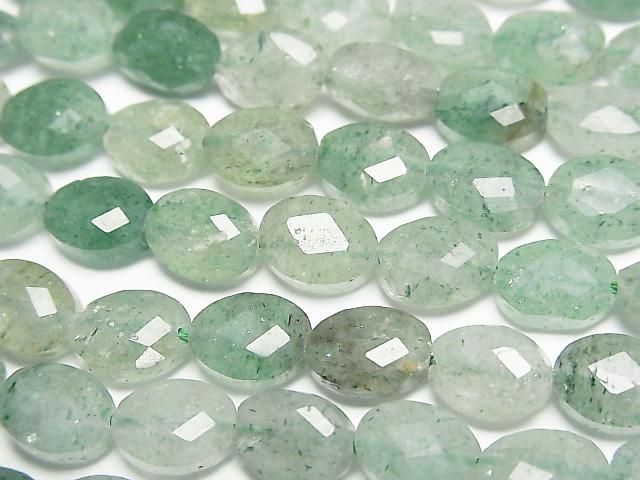 Hochwertig! Grüner Aventurin facettierte ovale 8x6mm 1strang Perlen (ca. 15 Zoll/36 cm)