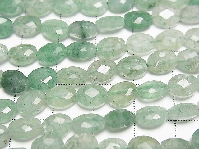Hochwertig! Grüner Aventurin facettierte ovale 8x6mm 1strang Perlen (ca. 15 Zoll/36 cm)