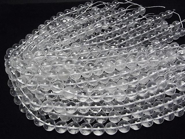 Kristallquarz AA++ Rund 12mm halb oder 1Strang Perlen (ca. 15 Zoll/36 cm)