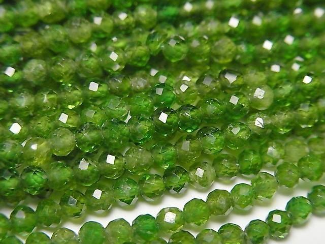 Hochwertig! Chromdiopsid AAA- facettierte Runde 3mm Halbe oder 1 Strang Perlen (ca. 15 Zoll/37 cm)