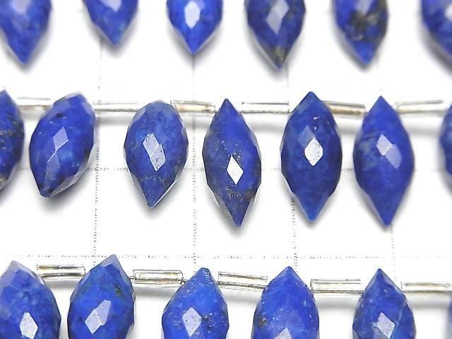 Lapislazuli AA++ Marquise Reis Facettiert Briolette halbe oder 1Strang Perlen (ca. 6 Zoll/16 cm)