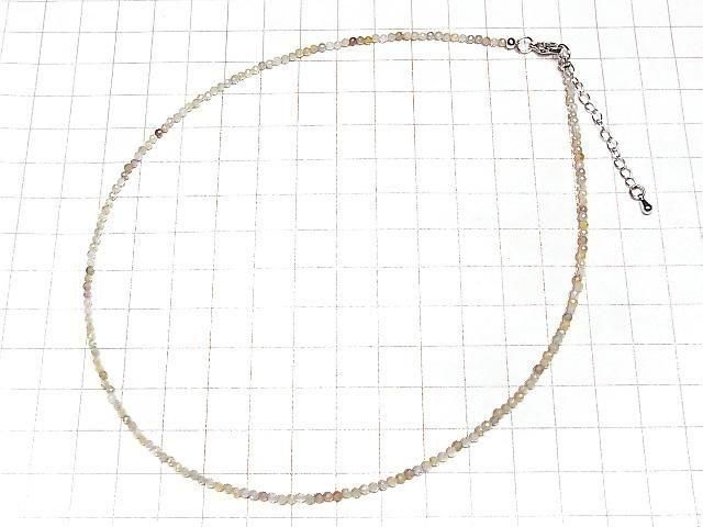 Hochwertig! Multicolor Zirkon AA++ facettiert Rund 2mm Halskette