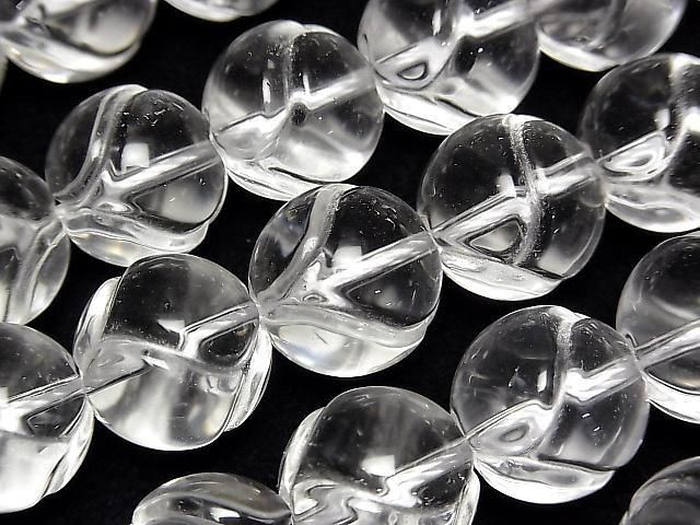 Crystal AAA Heart Carving Round 14mm 1/4 or 1strand beads (approx. 15 inches/36 cm)
