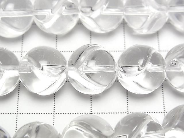 Crystal AAA Heart Carving Round 14mm 1/4 or 1strand beads (approx. 15 inches/36 cm)