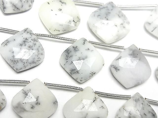 Dendrit Opal AA++ Facettiert Marquise 1 Strang (8 Stück)