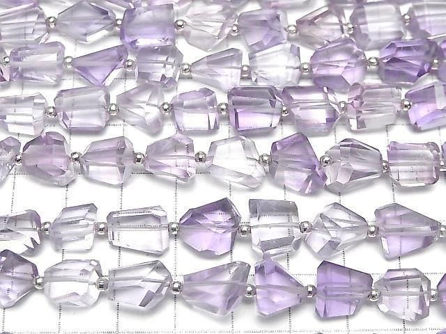 Hochwertiger rosa Amethyst AAA- Facettiert Nugget Halb- oder 1 Strang Perle (ca. 7 Zoll/17 cm)