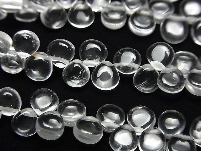 高品質水晶 AAA-栗色 (光滑) 1串珠子 (約7英吋/18公分)