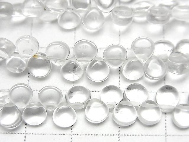 高品質水晶 AAA-栗色 (光滑) 1串珠子 (約7英吋/18公分)