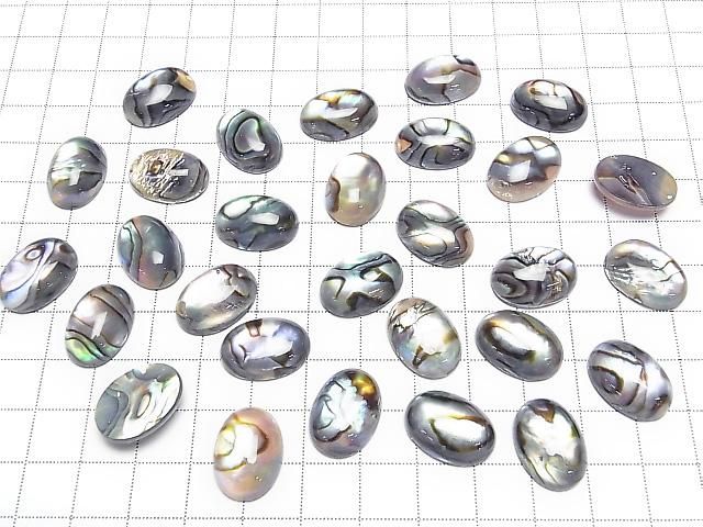 Abalone-Schale x Kristall AAA Oval-Cabochon 18x13mm 1 Stück