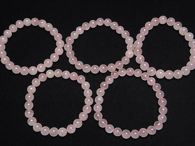 Madagaskar Rosenquarz AA++ Rund 8mm Armband