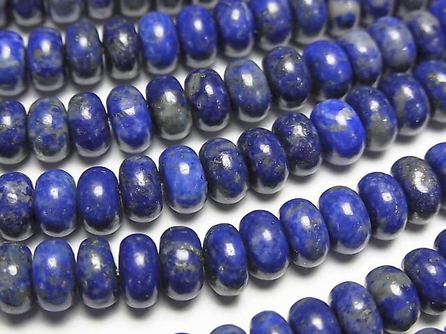 Lapislazuli AA++ Rondelle 6,5x6,5x3,5mm halb oder 1 Strang Perlen (ca. 14 Zoll/34 cm)