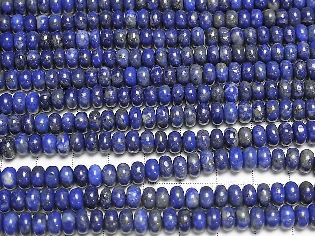 Lapislazuli AA++ Rondelle 6,5x6,5x3,5mm halb oder 1 Strang Perlen (ca. 14 Zoll/34 cm)