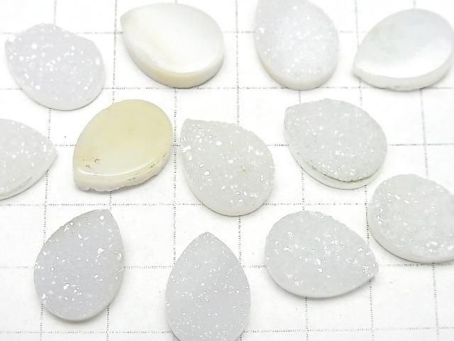 Druzy Achat Birnenform Cabochon 18x13mm 1 Stück