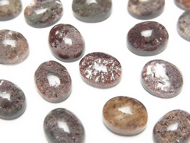 Garden Quartz AAA Oval Cabochon 10x8mm 3pcs
