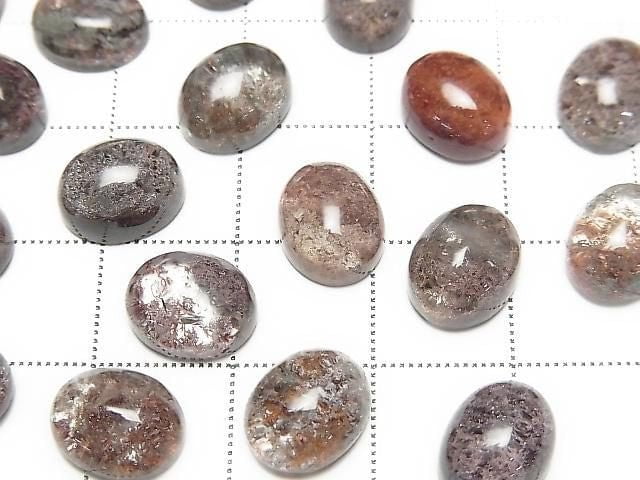 Garden Quartz AAA Oval Cabochon 10x8mm 3pcs