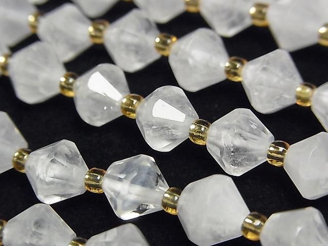 Hochwertig! Kristall AA+ Abakus Schnitt 8x8x8mm 1Strang Perlen (ca. 15 Zoll/36 cm)